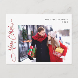 Cartões de natal de Natal feliz com uma FOTO moder