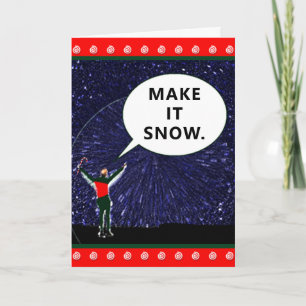 Cartões de natal de Natal Ficha Engraçada