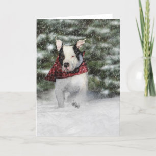 Cartões de natal de Natal Snowy para o Dog Lover