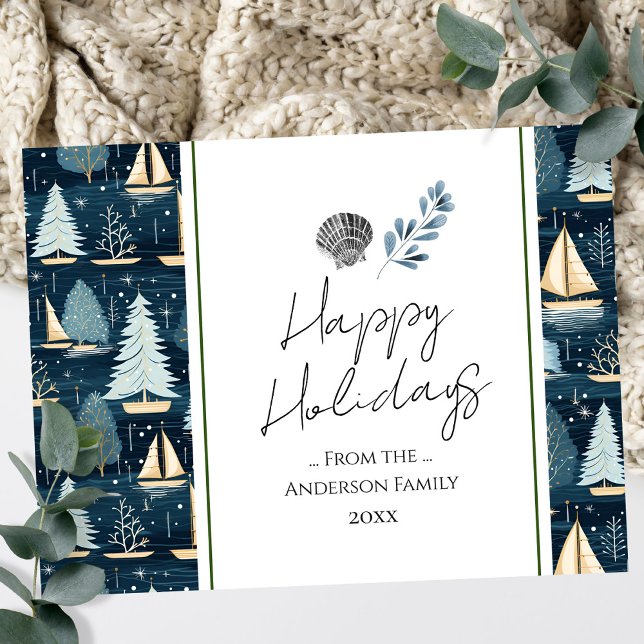 Cartões de natal de navios náuticos (Criador carregado)