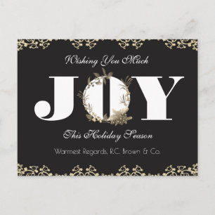 Cartões de natal de negócios personalizados