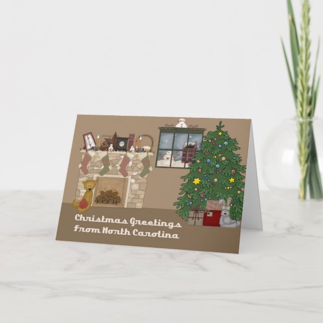 Cartões de natal de North Carolina (Frente)