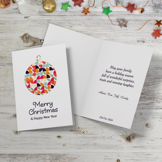 Cartões de natal de padrões geométricos. (Criador carregado)