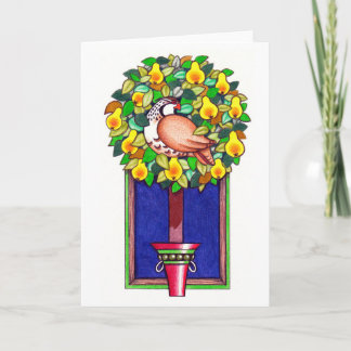 Cartões de Natal de Partridge e Pear