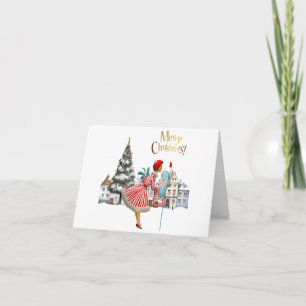 cartões de natal de Postada de Lady 1950