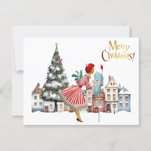cartões de natal de Postada de Lady 1950