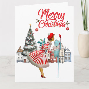 cartões de natal de Postada de Lady 1950