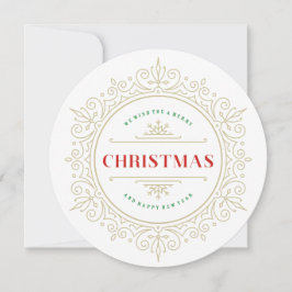 Cartões de natal de Quadro de Ornamentado Elegante