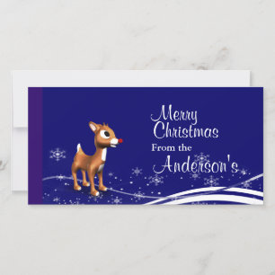Cartões de natal de Reindeer de Cartoon