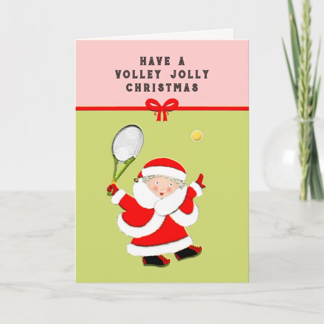 Cartões de Natal de tênis (Frente)