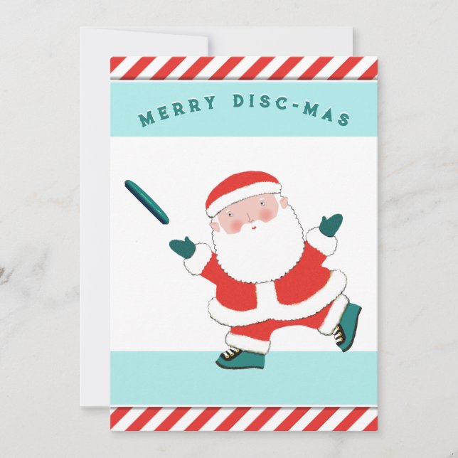 Cartões de Natal de Ultimate Frisbee (Frente)