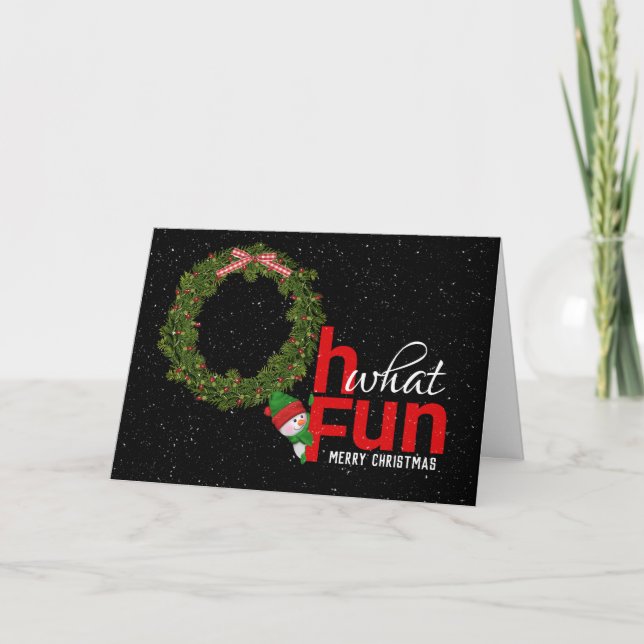 Cartões de natal de Wreath de Natal (Frente)