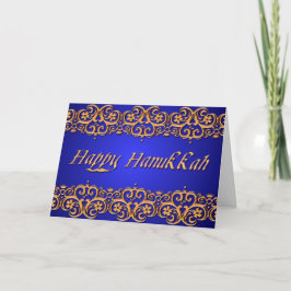 Cartões de natal decorativos barrocos de Hanukkah