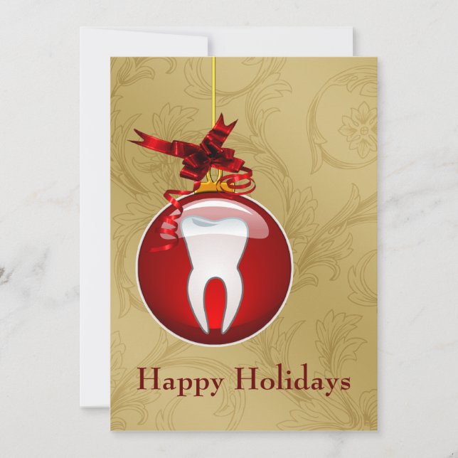 Cartões de natal Dentista (Frente)