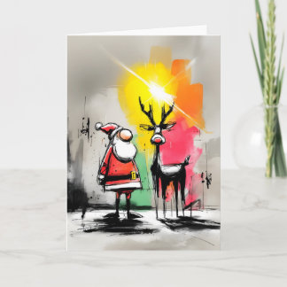 Cartões de Natal Desenhados à Mão Únicos