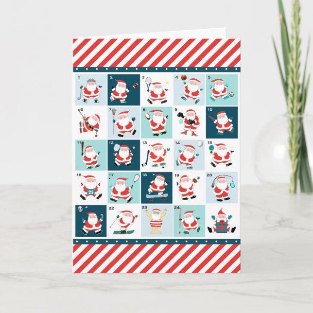 Cartões de natal desportivos de Natal (Frente)