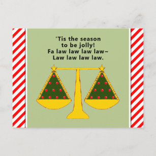 Cartões de natal do advogado