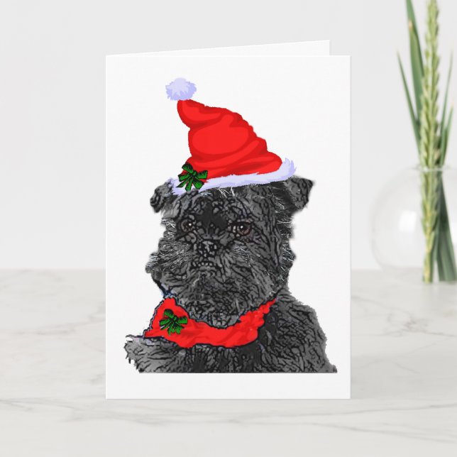 Cartões de natal do Affenpinscher (Frente)