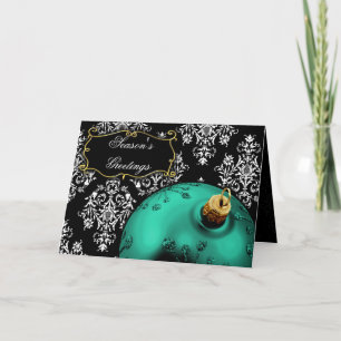 Cartões de Natal do aqua corporativo