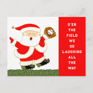 Cartões de Natal do basebol