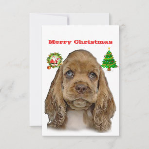 Cartões de Natal do Cocker spaniel