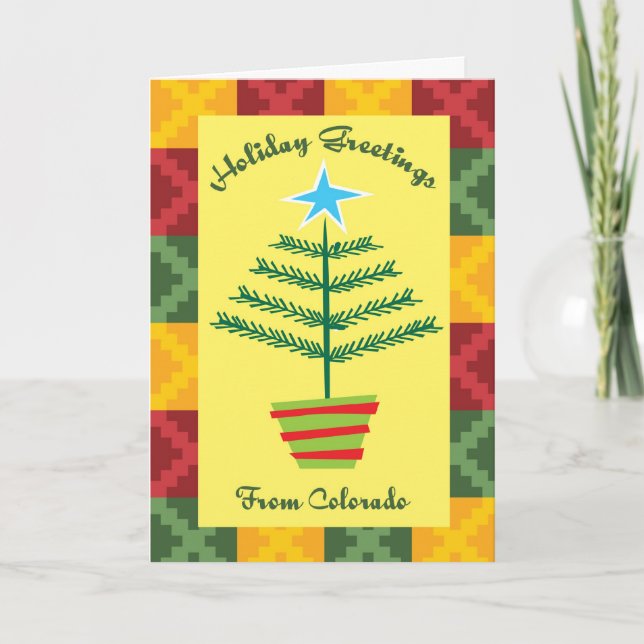Cartões de natal Do Colorado (Frente)