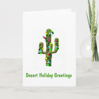 Cartões de natal do deserto