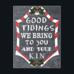 Cartões de Natal do Estilo de Quadro<br><div class="desc">Legal efeito de quadro de aviso nestes cartões de natal. Disponível em dois tamanhos de cartões com envelopes ou postais. Comprar um ou cem ou mais! Quando você comprar em massa você salva. Totalmente personalizável, adicione uma saudação e personalize o conteúdo do seu coração. De Scarebaby Design, apoiado pela garantia...</div>