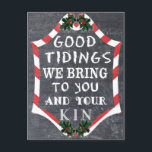 Cartões de Natal do Estilo de Quadro<br><div class="desc">Legal efeito de quadro de aviso nestes cartões de natal. Disponível em dois tamanhos de cartões com envelopes ou postais. Comprar um ou cem ou mais! Quando você comprar em massa você salva. Totalmente personalizável, adicione uma saudação e personalize o conteúdo do seu coração. De Scarebaby Design, apoiado pela garantia...</div>