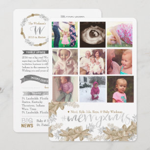 Cartões de Natal do Instagram com o Ano em Revisão