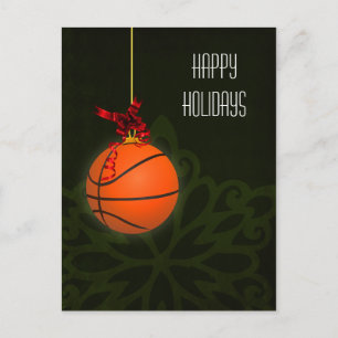 cartões de Natal do jogador de basquetebol