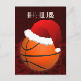 cartões de natal do jogador de basquetebol