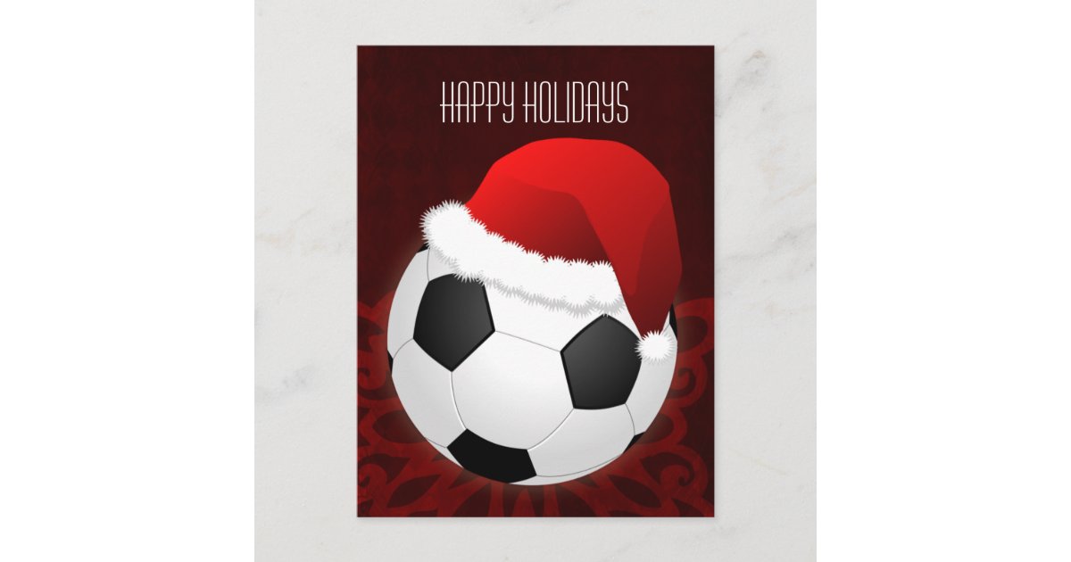 cartões de Natal do jogador de futebol | Zazzle Portugal