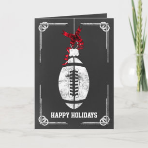 cartões de Natal do jogador de futebol do quadro