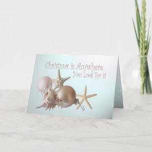 Cartões de natal do Seashell do oceano