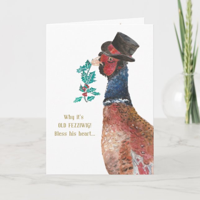 Cartões de Natal do Sr. Fezziwig (Frente)