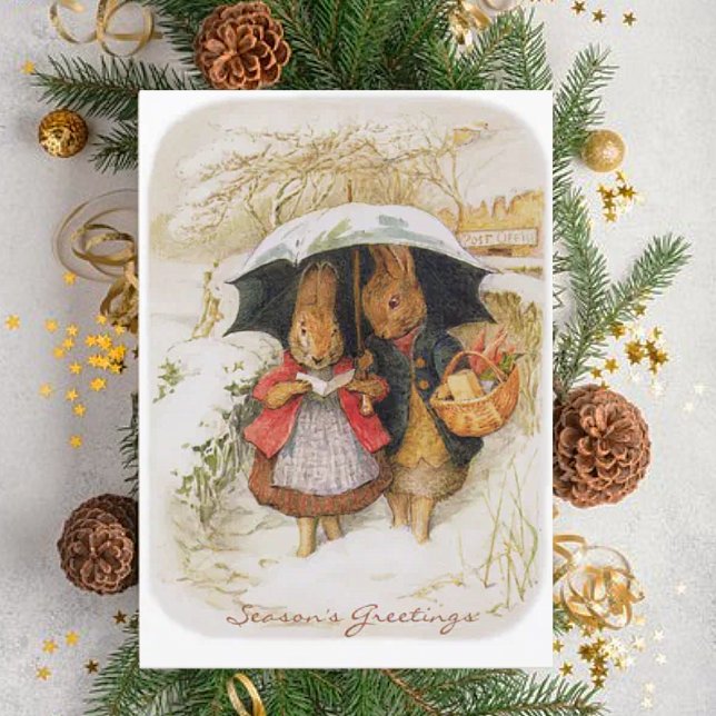 Cartões de natal do Vintage Beatrix Potter (Criador carregado)