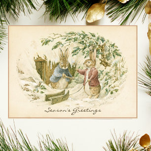 Cartões de natal do Vintage Beatrix Potter