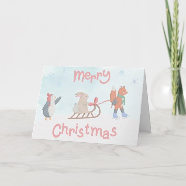Cartões de Natal editáveis (Frente)