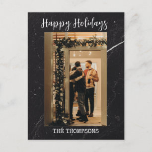 cartões de Natal elegantes e escuros modernos e ve