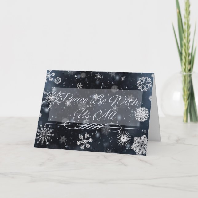 Cartões de Natal em Floco de Neve (Frente)