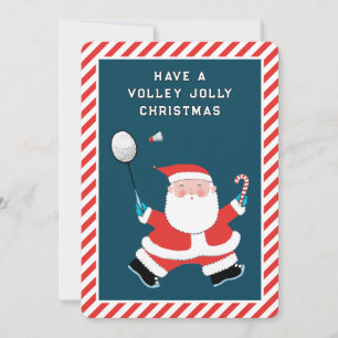Cartões de Natal Engraçado Badminton