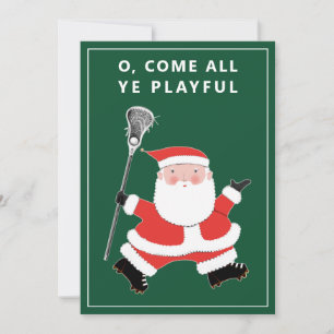 Cartões de Natal Engraçado Lacrosse