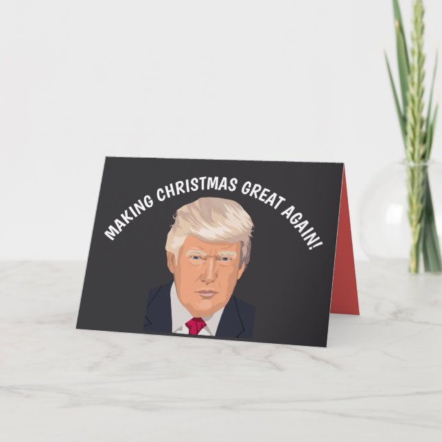 Cartões de Natal engraçados de Donald Trump (Frente)