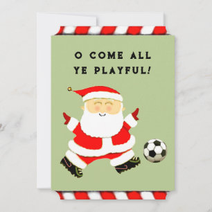 cartões de natal engraçados de futebol
