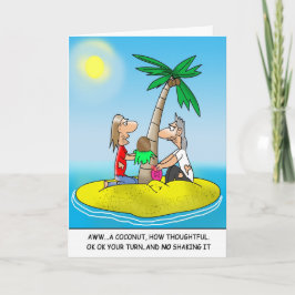 Cartões de Natal Engraçados:Natal da Ilha do Deser