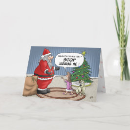 Cartões de Natal engraçados: Parar de Juízar