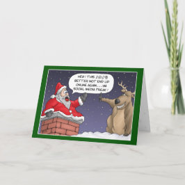 Cartões de Natal engraçados: Posto online