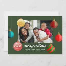 Cartões de Natal Estilo de Ornamentos de Fotos Per