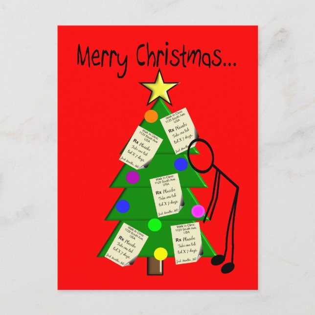 Cartões de Natal Farmacêuticos (Frente)